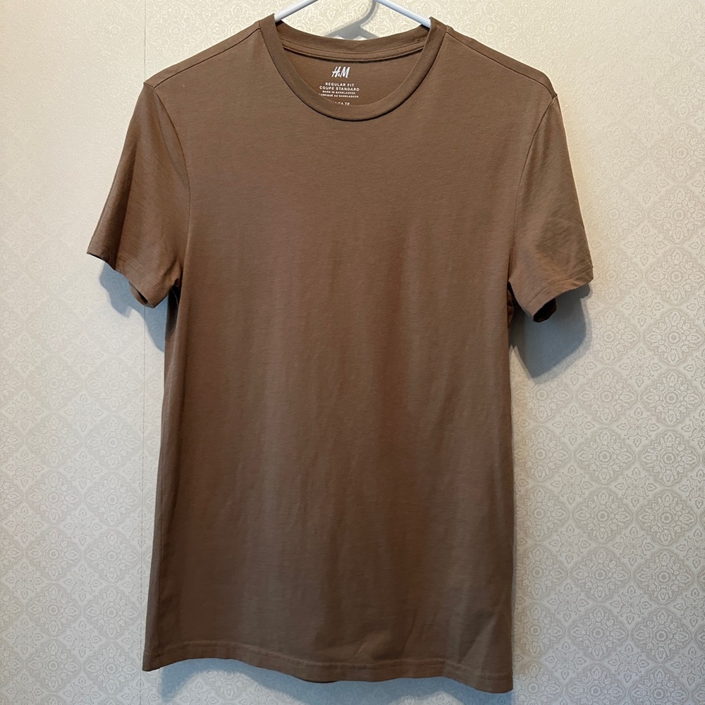 H&M Basic T-shirt in Chestnut SZ xs